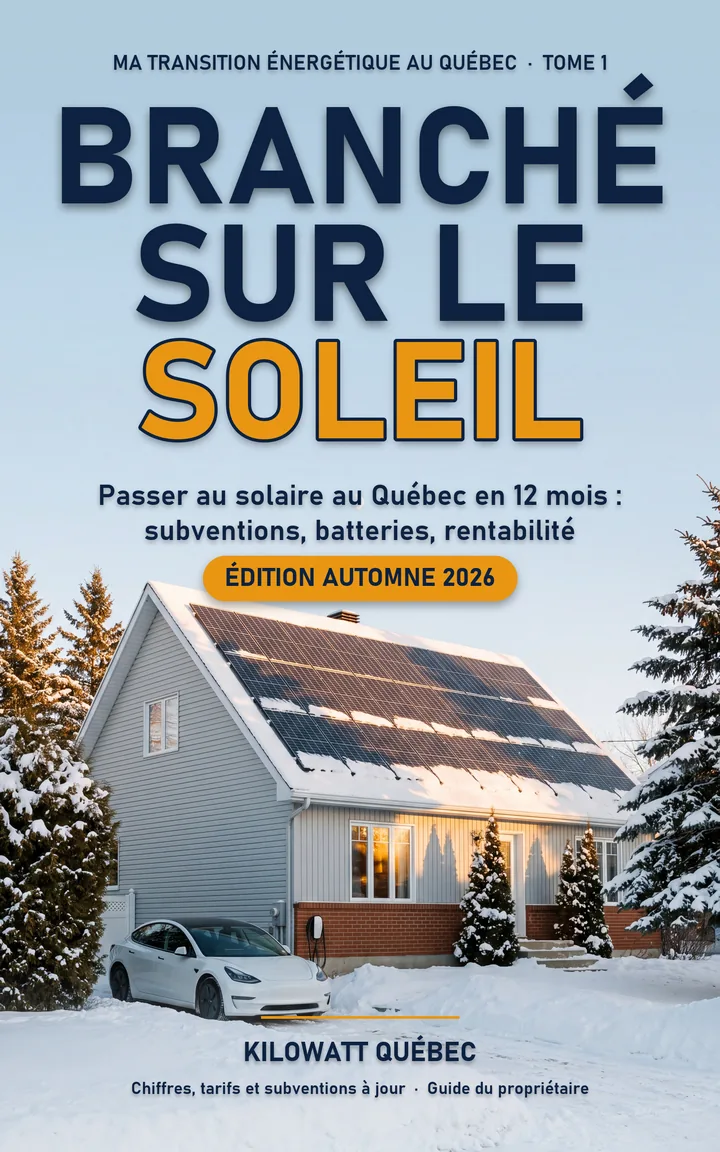 Couverture de Branché sur le soleil : une maison enneigée avec des panneaux solaires sur le toit